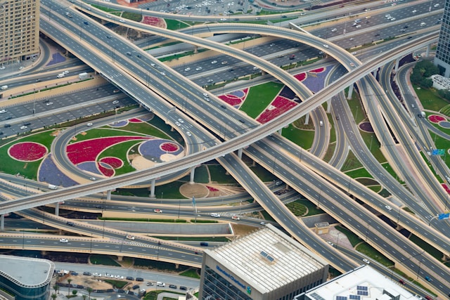 Photo of overly complex road junction
